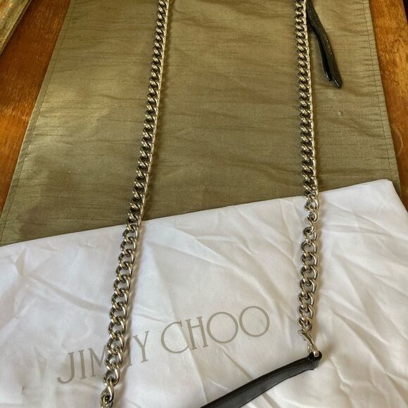 NWT Jimmy Choo Helia Leather Shoulder Bag - Picture 6 of 16